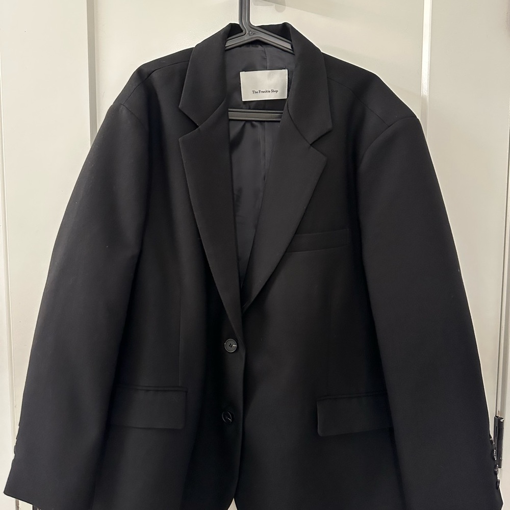 The Frankies Shop - GELSO OVERSIZED BLAZER - BLACK
